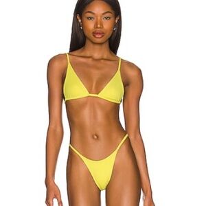 Indah Citrus Yellow Bikini Set